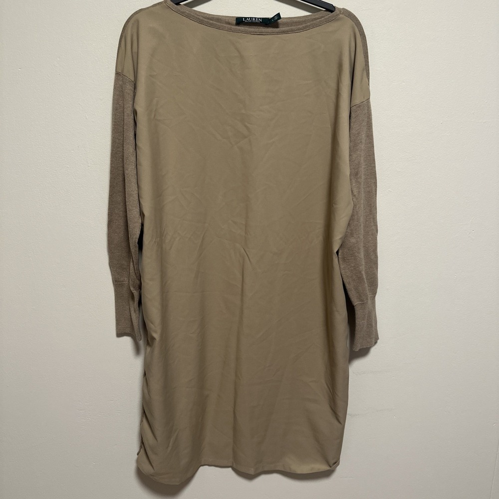 Lauren Ralph Lauren Women's Dress Brown Size Large Long Sleeve